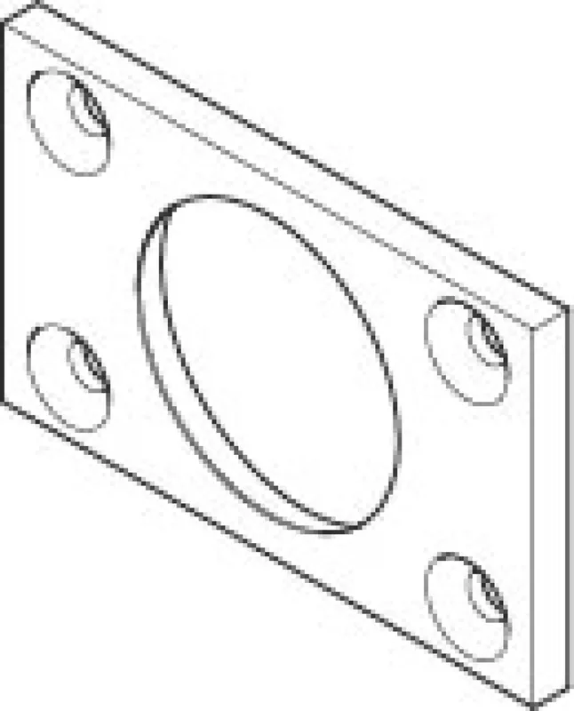 Dornbracht WaterBar Halter ERSATZTEILE 091102138 60 x 37 x 4 mm