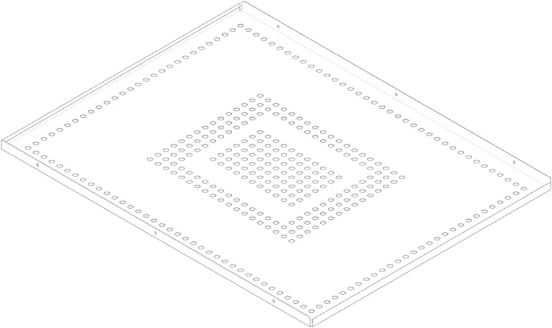 Dornbracht SENSORY SKY??? Abdeck. ET 091102146 790 x 610 x 22 mm Edelstahl gebürstet
