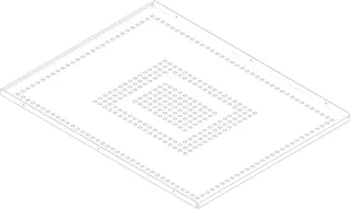 Dornbracht SENSORY SKY??? Abdeck. ET 091102146 790 x 610 x 22 mm Edelstahl gebürstet