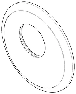 Dornbracht xTOOL Rosette Traditionell ET 091102163 D 124 x 13 mm Platin gebürstet