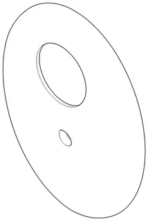 Dornbracht xSTREAM Rosette für Brause ET 091102191 183 x 150 x 15 mm Chrom