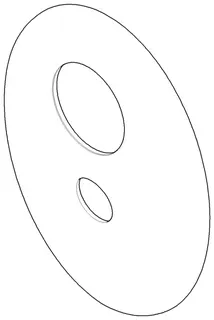 Dornbracht xSTREAM Rosette für Wanne ERSATZTEILE 091102192 183 x 150 x 15 mm Chrom
