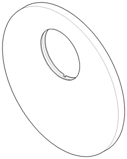 Dornbracht Rosette für Brause ERSATZTEILE 091102251 D 150 x 9 mm Chrom