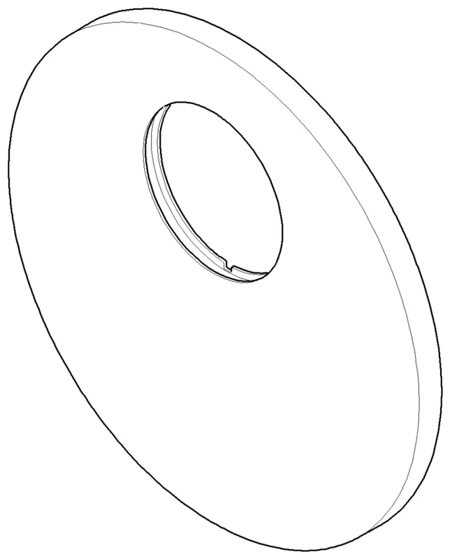 Dornbracht Rosette für Brause ERSATZTEILE 091102251 D 150 x 9 mm Weiß matt