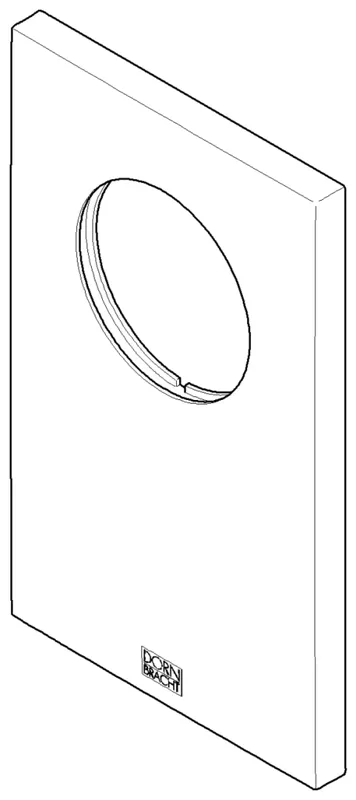 Dornbracht Rosette für Brause ERSATZTEILE 091102257 90 x 150 x 9,2 mm Chrom