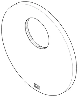 Dornbracht Rosette für Brause ERSATZTEILE 091102262 D 150 x 9 mm Chrom