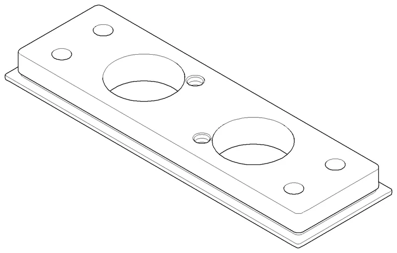 Dornbracht Abdeckung Bodenplatte ERSATZTEILE 091102290 177 x 57 x 14 mm Schwarz matt