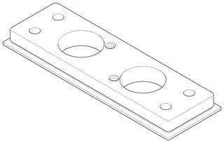 Dornbracht Abdeckung Bodenplatte ERSATZTEILE 091102290 177 x 57 x 14 mm Schwarz matt
