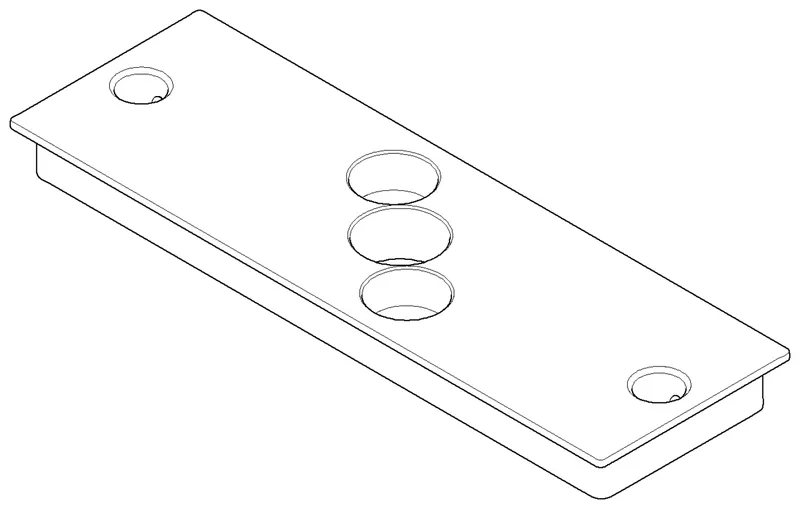 Dornbracht Abdeckung ERSATZTEILE 091102291 177 x 57 x 14 mm Schwarz matt
