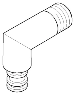 Dornbracht Anschluss ERSATZTEILE 09110301310 63 x 59 x 23 mm Chrom