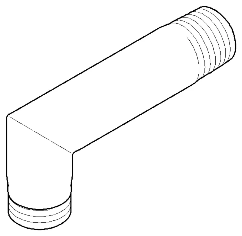 Dornbracht Anschluss ERSATZTEILE 091103021 93,5 x 42,5 x 21 mm Platin gebürstet