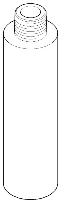 Dornbracht Anschluss ERSATZTEILE 091103080 D 35 x 135 mm Platin gebürstet