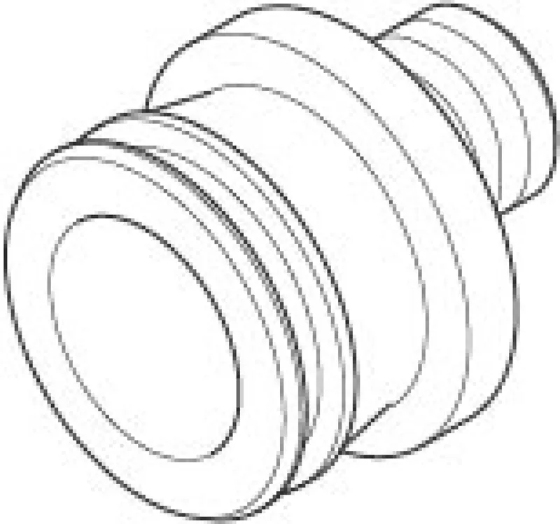Dornbracht Anschluss ERSATZTEILE 091104035 D 45 x 47,5 mm roh vernickelt