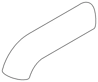 Dornbracht Auslauf ERSATZTEILE 091106061 117 x 39 x 27,5 mm Platin gebürstet