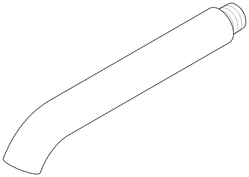 Dornbracht Auslauf ERSATZTEILE 091106073 28 x 228 x 45 mm Chrom