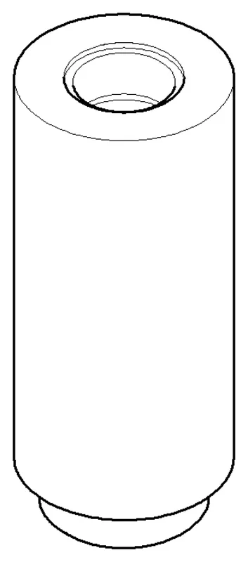 Dornbracht Anschluss ERSATZTEILE 09111006210 D 35 x 83 mm Platin gebürstet