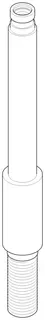 Dornbracht Anschluss ERSATZTEILE 09111006310 D 35 x 319 mm Platin gebürstet