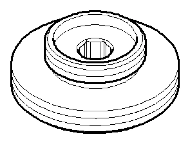 Dornbracht Anschluss ERSATZTEILE 09111006810 M33 x 12 mm Platin gebürstet