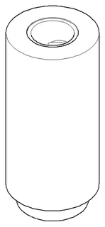 Dornbracht Anschluss ERSATZTEILE 09111008710 D 35 x 79 mm Platin gebürstet