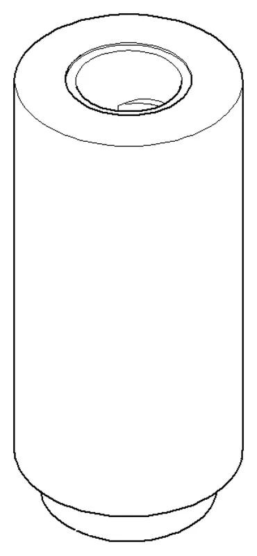 Dornbracht Anschluss ERSATZTEILE 09111008710 D 35 x 79 mm Schwarz matt