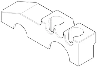 Dornbracht Zubehör für Waschtisch Wand ERSATZTEILE 091111013 200 x 110 x 47 mm