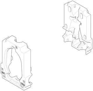 Dornbracht Zubehör für Brause / Wanne Wand ET 091111058 151,5 x 109 x 59 mm