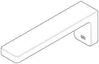 Dornbracht Auslauf ERSATZTEILE 09117109010 48 x 79,5 x 223,5 mm Platin gebürstet