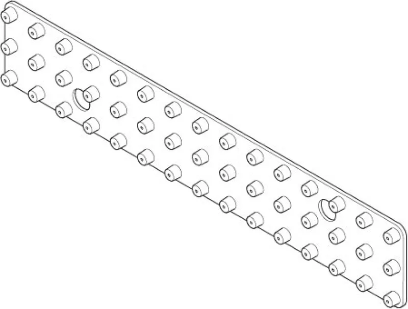 Dornbracht WaterBar Einsatz Strahlmatte ERSATZTEILE 091201076 219 x 39 x 6 mm