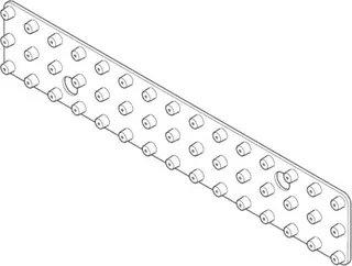 Dornbracht WaterBar Einsatz Strahlmatte ERSATZTEILE 091201076 219 x 39 x 6 mm