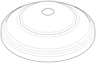 Dornbracht Haube ERSATZTEILE 091205038 D 198 x 61 mm Chrom