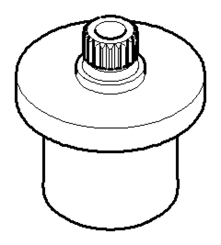 Dornbracht Rastbuchsenaufnahme ERSATZTEILE 091212014 D 26 x 28 mm Platin gebürstet