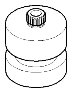 Dornbracht Rastbuchsenaufnahme ERSATZTEILE 091212031 D 26,5 x 12 mm Chrom
