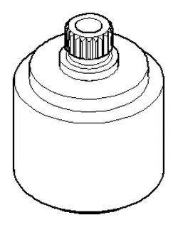 Dornbracht Rastbuchsenaufnahme ERSATZTEILE 091212041 D 24 x 30,2 mm Chrom