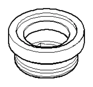 Dornbracht Rastbuchsenaufnahme ET 091212043 D 19,5 x 9,5 mm Platin gebürstet