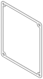Dornbracht Dichtung für eMOTE Wand ERSATZTEILE 091403103 107 x 127 x 2 mm