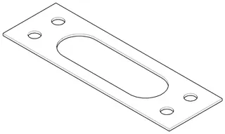 Dornbracht Dichtung ERSATZTEILE 091403154 176 x 56 x 2 mm