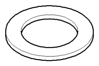 Dornbracht Dichtung NBR 70 ERSATZTEILE 091405009 34,0 x 22,0 x 2,0 mm