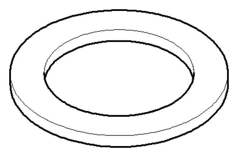 Dornbracht Dichtung NBR 70 ERSATZTEILE 091405013 48,0 x 33,0 x 3,0 mm