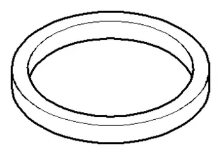 Dornbracht Dichtung NBR 70 ERSATZTEILE 091405017 37,0 x 31,0 x 4,0 mm