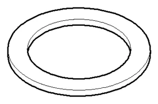 Dornbracht Dichtung NBR 70 ERSATZTEILE 091405018 40,0 x 29,0 x 2,0 mm