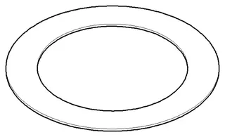 Dornbracht Dichtung NBR 70 ERSATZTEILE 091406010 80,0 x 56,5 x 1,0 mm