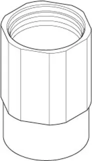Dornbracht Hülse ERSATZTEILE 091701020 49 x 71 x 46 mm