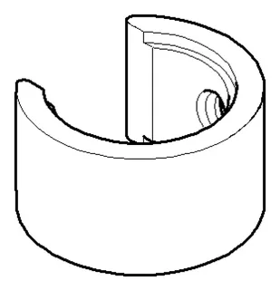 Dornbracht Halter für Handbrause ERSATZTEILE 091720014 20 x 35 x 31 mm Chrom