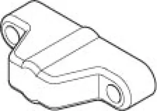 Dornbracht Befestigung Wandhalter ERSATZTEILE 091720030 46 x 22 x 12 mm