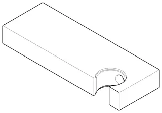 Dornbracht Halter Braushalter Platte ERSATZTEILE 091720042 145 x 20 x 50 mm Chrom