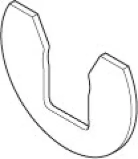 Dornbracht Thermostatkartusche Halter ERSATZTEILE 091720068 49 x 36,5 x 2 mm