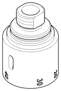 Dornbracht Griff für Thermostat ERSATZTEILE 091733002 D 47 x 50 mm Chrom
