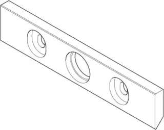 Dornbracht Halter ERSATZTEILE 091797056 145 x 30 x 8 mm