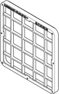 Dornbracht Halter Strahlmatte ERSATZTEILE 091797057 65,5 x 65,5 x 5,5 mm