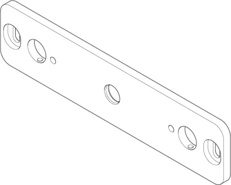 Dornbracht WaterSheet Halter ERSATZTEILE 091797059 234 x 55 x 7 mm
